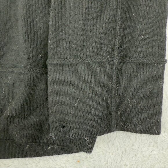 Helmut Lang Men's Size XL 100% Wool 1/4 Black Zip Up Jacket with Italian Yarn - Picture 12 of 12